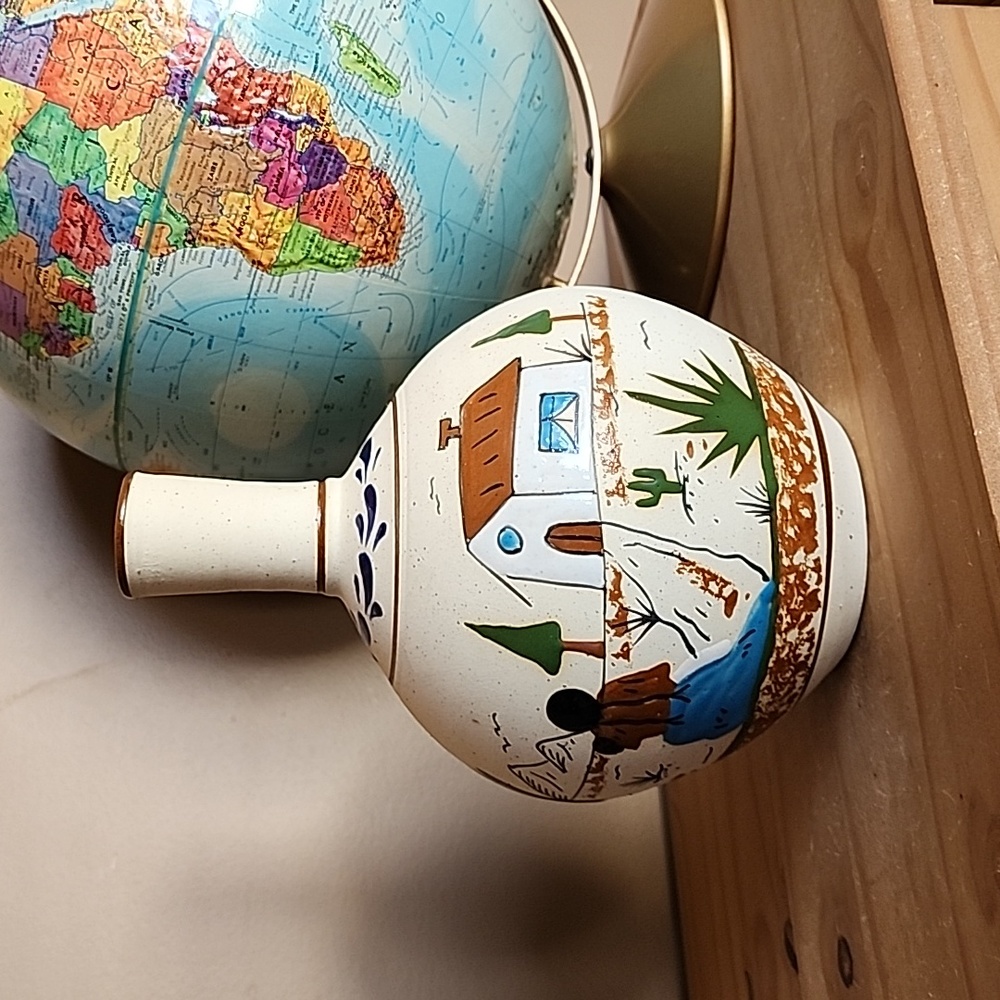 Vintage Tonala Mexican pottery  vase